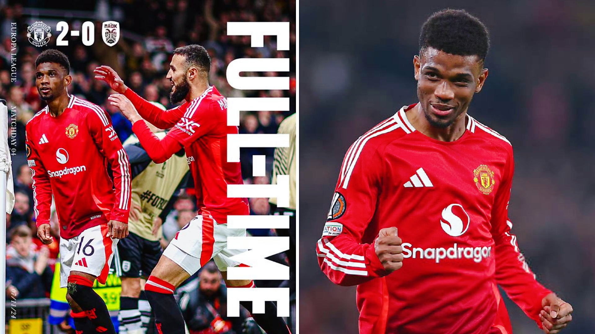 曼联战胜波尔图，晋级欧冠八强